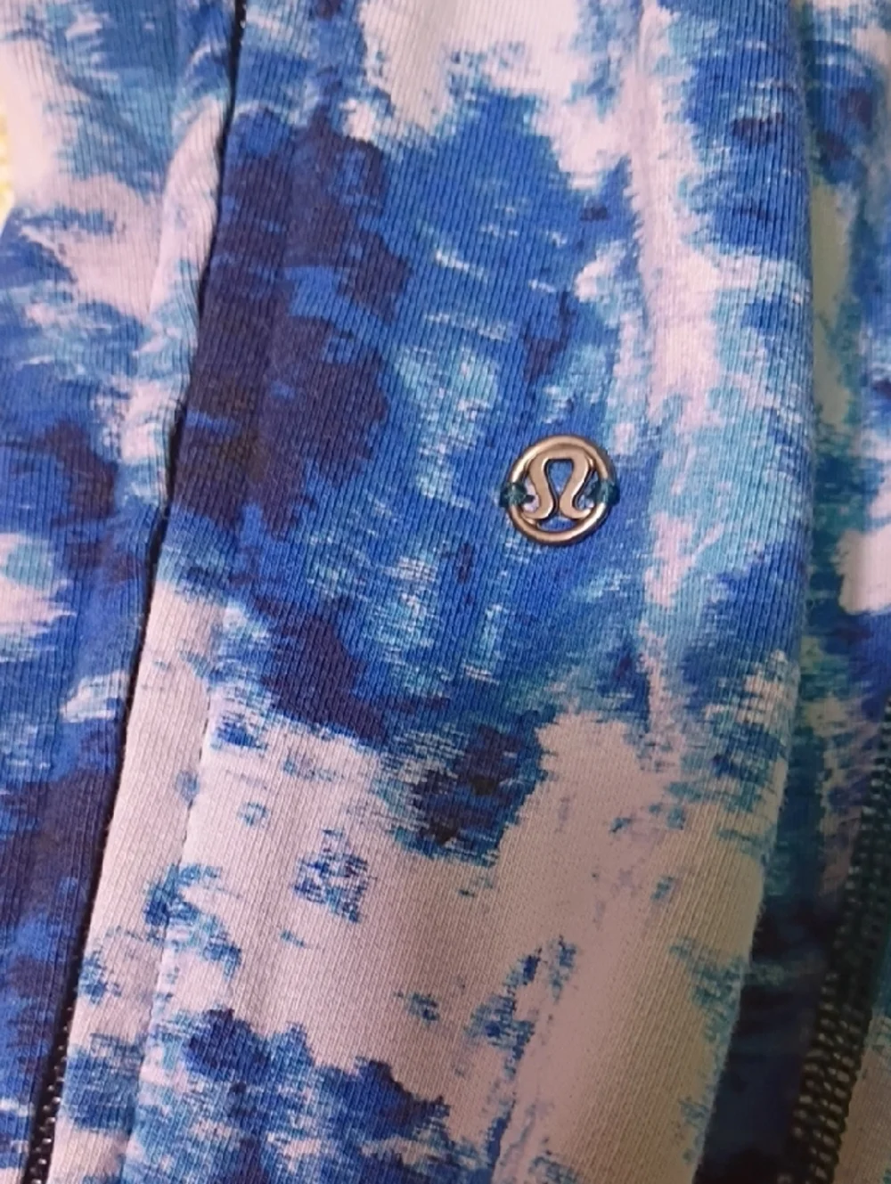 lululemon athletica‎ Blue Marble Print Joggers Closure on Both Legs